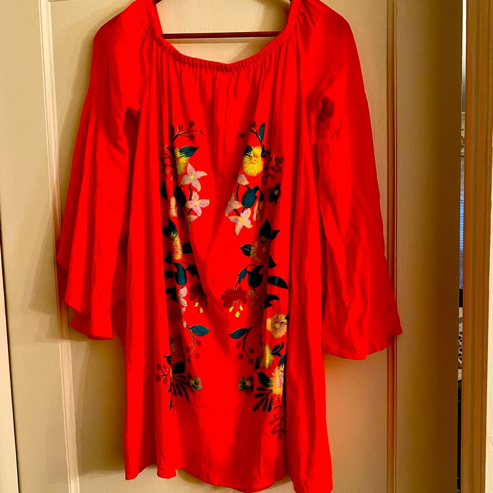 Orange Bohemian top